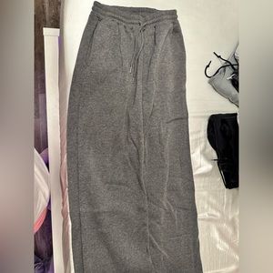 Dark Grey Wide Leg Sweatpants